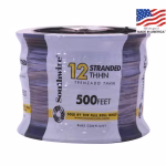 Southwire 500-ft 12 -AWG Black Stranded Copper THHN wire ( By-the-roll )