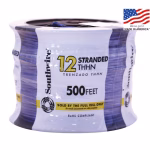 Southwire 500-ft 12 -AWG Blue Stranded Copper THHN wire ( By-the-roll )