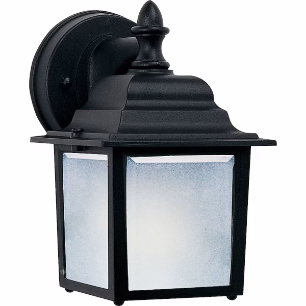 Maxim Lighting Builder Cast LED E26 1 -Light 8.5-in H Matte Black Hardwired Outdoor Wall Light