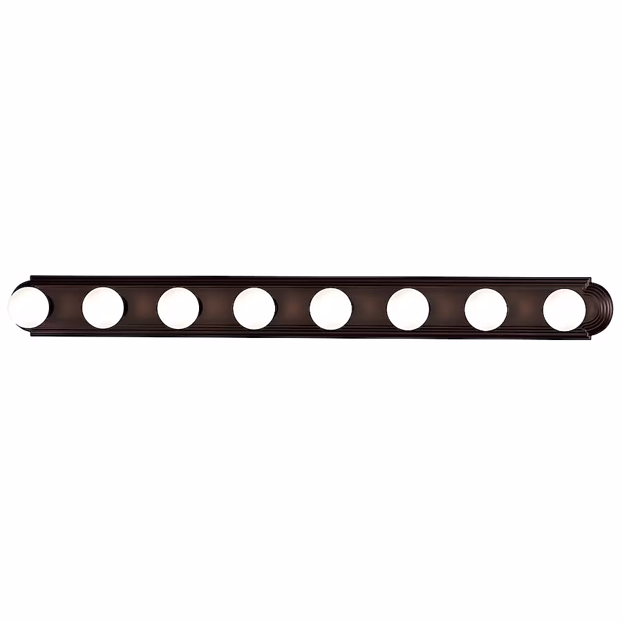 12067442 Maxim Lighting Essentials 48-in 8 -Light Oil-rubbed Bronze Transitional Vanity light - Image 1