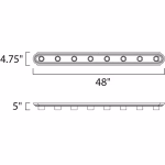 Maxim Lighting Essentials 48-in 8 -Light Oil-rubbed Bronze Transitional Vanity light - Image 2