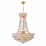 CWI Lighting Empire 17-Light Gold Traditional Crystal For Use In Bathrooms, Bedrooms, Dining Rooms, Foyers, Kitchens & Living Rooms Chandelier - Image 2