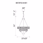 CWI Lighting Shalia 8-Light Black Traditional Chandelier for Bathrooms, Bedrooms, Dining Rooms, Foyers, Kitchens & Living Rooms - Image 3