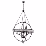 CWI Lighting Arkansas 12 -Light Black Traditional For Use in Bathrooms, Bedrooms, Dining Rooms, Foyers, Kitchens, Living Rooms Chandelier - Image 2