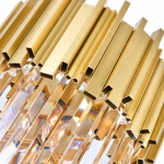 CWI Lighting Deco 4 -Light Medallion Gold Modern/contemporary Geometric Hanging Pendant light - Image 3