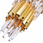 CWI Lighting Deco 4 -Light Medallion Gold Modern/contemporary Geometric Hanging Pendant light - Image 4
