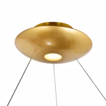 CWI Lighting Deux Lunes 2 -Light Multiple finishes Multiple colors Modern/contemporary Integrated LED For Use in Bathrooms, Bedrooms, Dining Rooms, Foyers, Kitchens, Living Rooms Chandelier - Image 3