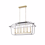 CWI Lighting Tudor 6-Light Gold Modern Contemporary For Bathrooms, Bedrooms, Dining Rooms, Foyers, Kitchens & Living Rooms Chandelier