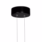 CWI Lighting Pulley 1 -Light Black Modern/contemporary Geometric Integrated LED Medium Hanging Pendant light - Image 3