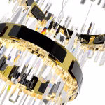 CWI Lighting Aya 1 -Light Multiple finishes Black Modern/contemporary Integrated LED For Use in Bedrooms, Dining Rooms, Foyers, Kitchens, Living Rooms Chandelier - Image 3