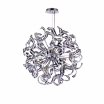 CWI Lighting Swivel 14-Light Chrome Modern Contemporary For Use In Bathrooms, Bedrooms, Dining Rooms, Foyers, Kitchens & Living Rooms Chandelier