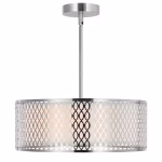 CWI Lighting Mikayla 3-Light Satin Nickel Modern Contemporary For Use In Bathrooms, Bedrooms, Dining Rooms, Foyers, Kitchens & Living Rooms Chandelier - Image 3