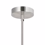 CWI Lighting Mikayla 3-Light Satin Nickel Modern Contemporary For Use In Bathrooms, Bedrooms, Dining Rooms, Foyers, Kitchens & Living Rooms Chandelier - Image 4