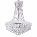 CWI Lighting Empire 17-Light Chrome Traditional Crystal For Bathrooms, Bedrooms, Dining Rooms, Foyers, Kitchens & Living Rooms Chandelier - Image 2