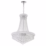 CWI Lighting Empire 17-Light Chrome Traditional Crystal For Bathrooms, Bedrooms, Dining Rooms, Foyers, Kitchens & Living Rooms Chandelier - Image 7