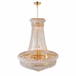 CWI Lighting Empire 17-Light Gold Traditional Crystal For Use In Bathrooms, Bedrooms, Dining Rooms, Foyers, Kitchens & Living Rooms Chandelier - Image 3
