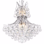 CWI Lighting Princess 10-Light Chrome Traditional Crystal For Use In Bathrooms, Bedrooms, Dining Rooms, Foyers, Kitchens & Living Rooms Chandelier - Image 2