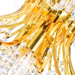 CWI Lighting Princess 10 -Light Gold Traditional Crystal For Use in Bathrooms, Bedrooms, Dining Rooms, Foyers, Kitchens, Living Rooms Chandelier - Image 4