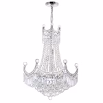 CWI Lighting Amanda 11-Light Chrome Traditional Crystal For Use In Bathrooms, Bedrooms, Dining Rooms, Foyers, Kitchens & Living Rooms Chandelier - Image 2