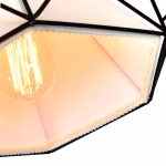 CWI Lighting Diamond 1 -Light Black Modern/contemporary Geometric Medium Hanging Pendant light - Image 4