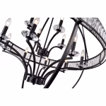 CWI Lighting Arkansas 12 -Light Black Traditional For Use in Bathrooms, Bedrooms, Dining Rooms, Foyers, Kitchens, Living Rooms Chandelier - Image 4
