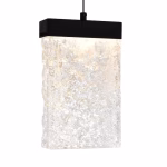 CWI Lighting Lava 1 -Light Black Modern/contemporary Square Integrated LED Medium Hanging Pendant light - Image 4