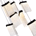 CWI Lighting Lava 1 -Light Multiple finishes Black Modern/contemporary Integrated LED Chandelier - Image 3