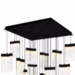CWI Lighting Lava 1 -Light Multiple finishes Black Modern/contemporary Integrated LED Chandelier - Image 5