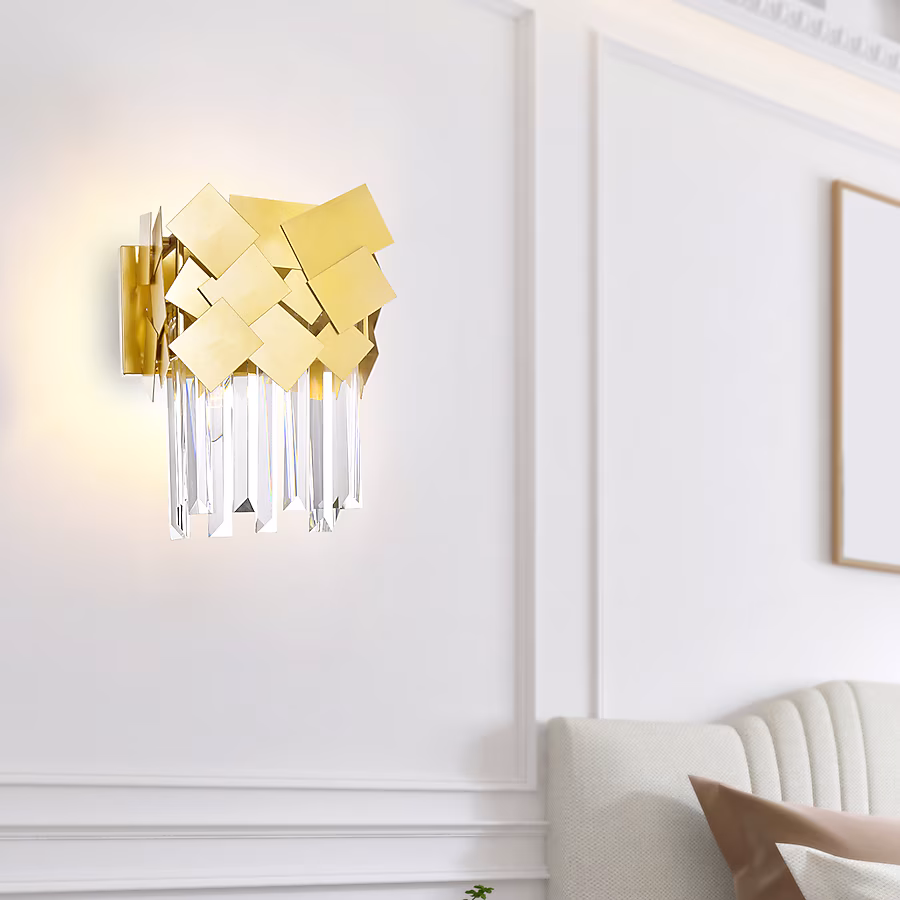 68144349 CWI Lighting Panache 10-In 1-Light Gold Modern Contemporary Vanity Light - Image 1