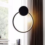 CWI Lighting Pulley 1 -Light Black Modern/contemporary Geometric Integrated LED Medium Hanging Pendant light