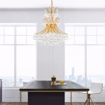 CWI Lighting Princess 10 -Light Gold Traditional Crystal For Use in Bathrooms, Bedrooms, Dining Rooms, Foyers, Kitchens, Living Rooms Chandelier - Image 2