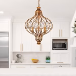 CWI Lighting Altair 3-Light Antique Bronze Traditional Geometric Hanging Pendant Light