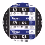 8/2 ROMEX STR CU, BLACK 125ft