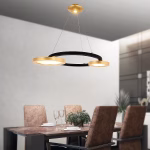CWI Lighting Deux Lunes 2 -Light Multiple finishes Multiple colors Modern/contemporary Integrated LED For Use in Bathrooms, Bedrooms, Dining Rooms, Foyers, Kitchens, Living Rooms Chandelier