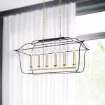 CWI Lighting Tudor 6-Light Gold Modern Contemporary For Bathrooms, Bedrooms, Dining Rooms, Foyers, Kitchens & Living Rooms Chandelier - Image 2