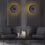 CWI Lighting Private I 9-in W 1 -Light Matte Black Integrated LED Wall Sconce