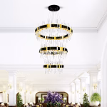 CWI Lighting Aya 1 -Light Multiple finishes Black Modern/contemporary Integrated LED For Use in Bedrooms, Dining Rooms, Foyers, Kitchens, Living Rooms Chandelier - Image 2