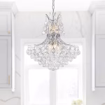 CWI Lighting Princess 10-Light Chrome Traditional Crystal For Use In Bathrooms, Bedrooms, Dining Rooms, Foyers, Kitchens & Living Rooms Chandelier