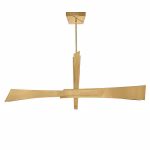 CWI Lighting Solara 1-Light Brass Modern Contemporary Integrated LED For Use In Bathrooms, Bedrooms, Dining Rooms, Foyers, Kitchens & Living Rooms Chandelier