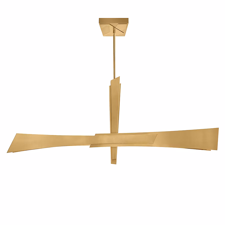 70421945 CWI Lighting Solara 1-Light Brass Modern Contemporary Integrated LED For Use In Bathrooms, Bedrooms, Dining Rooms, Foyers, Kitchens & Living Rooms Chandelier - Image 1