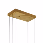 CWI Lighting Saber 3 -Light Multiple finishes Brass Modern/contemporary Integrated LED For Use in Bathrooms, Bedrooms, Dining Rooms, Foyers, Kitchens, Living Rooms Chandelier - Image 3