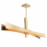 CWI Lighting Solara 1-Light Brass Modern Contemporary Integrated LED For Use In Bathrooms, Bedrooms, Dining Rooms, Foyers, Kitchens & Living Rooms Chandelier - Image 4