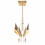 CWI Lighting Solara 1-Light Brass Modern Contemporary Integrated LED For Use In Bathrooms, Bedrooms, Dining Rooms, Foyers, Kitchens & Living Rooms Chandelier - Image 3