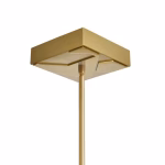 CWI Lighting Solara 1-Light Brass Modern Contemporary Integrated LED For Use In Bathrooms, Bedrooms, Dining Rooms, Foyers, Kitchens & Living Rooms Chandelier - Image 5