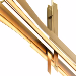 CWI Lighting Solara 1-Light Brass Modern Contemporary Integrated LED For Use In Bathrooms, Bedrooms, Dining Rooms, Foyers, Kitchens & Living Rooms Chandelier - Image 2
