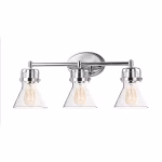 Maxim Lighting Seafarer 24.25-in 3 -Light Polished Chrome Coastal Vanity light