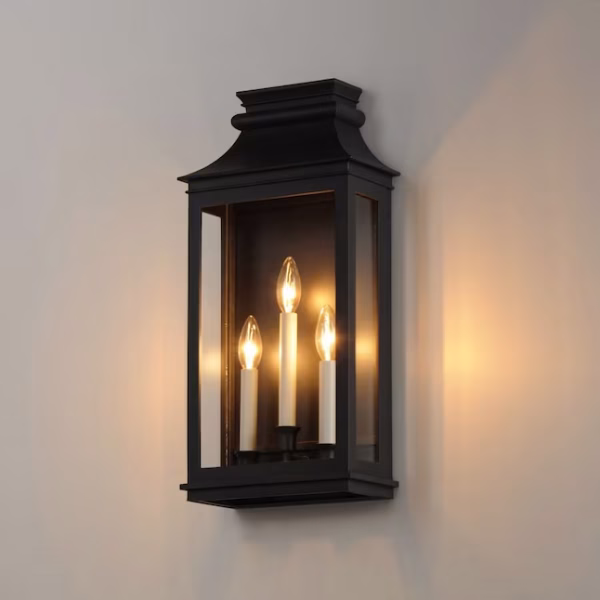 Maxim Lighting Savannah Vx 3-Light Traditional Black Oxide Incandescent Outdoor Wall Light