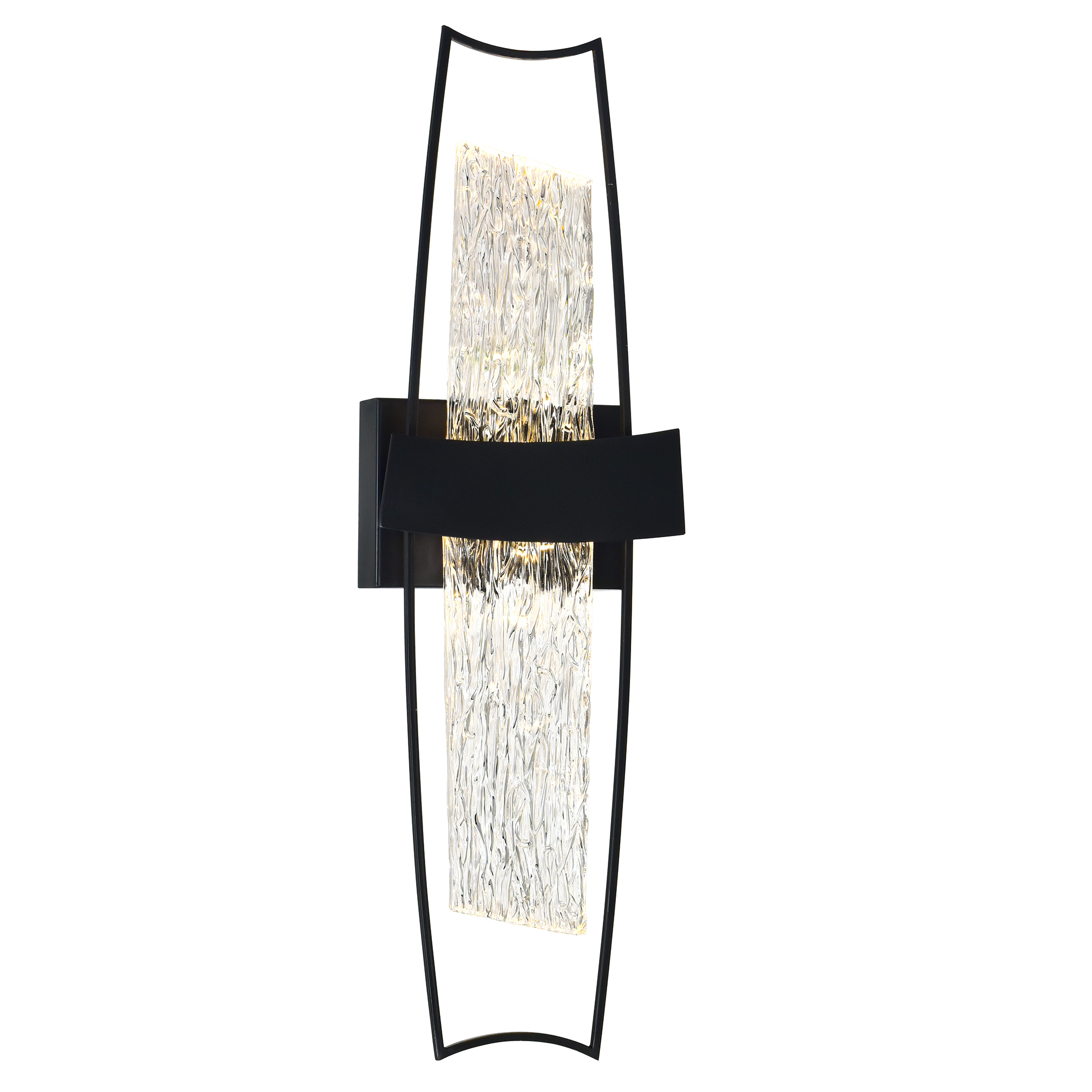 CWI-1246W8-101-2 CWI Lighting Guadiana Integrated LED Black Wall Light - Image 1