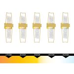 CWI Lighting Guadiana Integrated LED Satin Gold Wall Light - Image 5
