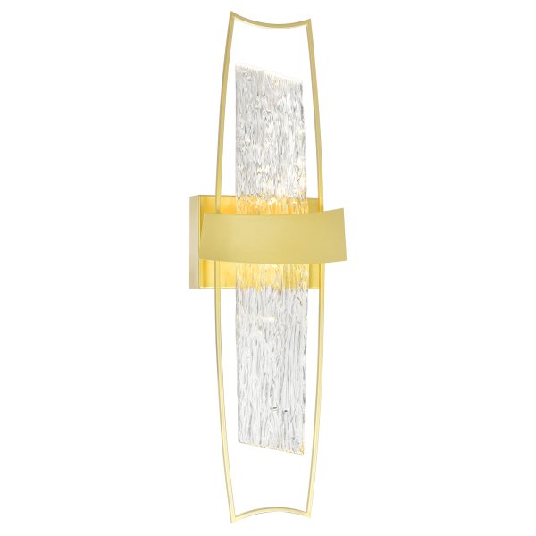 CWI Lighting Guadiana Integrated LED Satin Gold Wall Light